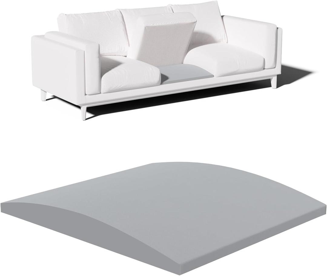 Couch Cushion Support, Sofa Cushion Support for Sagging Couch Seat, 20x20x2in, Couch Replacement Insert, High Density Foam Furniture Seat Sagging Repair, Trapezoid 40D, Grey Set of 1