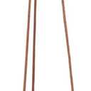 Bloomingville Hanging Stoneware Planter with Leather Rope Hanger, Latex Finish, Navy Blue (4-1/2" Round x 4-1/4"H)