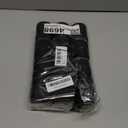 Big Self-Grip Hair Curlers Rollers with Stainless Steel Duckbill Clips for Long, Medium, Thick Hair and Bangs Volume (Black)