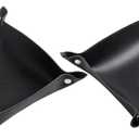 SANQIANWAN Leather Jewelry Valet Tray for Women and Man, Portable Entryway Table Tray Bedside Nightstand Desk Tray Small Catchall Travel Dish Plate for Key,Wallet,Watch,Coin (2PCs Black-B) (88)