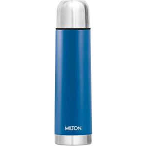 Milton Flask for Hot Drinks 1000 ml (34 oz), 24 Hours Hot and Cold, Stainless Steel Sport Water Bottle, Double Walled Vacuum Insulated Flask for Hot Coffee, Thermosteel, Leak Proof, Eco-Flip, Blue