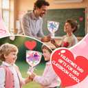 Valentines Day Gifts for Kids, 24 Pack Stationery Toys Gift Classroom Prize with Valentines Day Cards Class Valentines Gifts for Classroom School Boys Girls Party Favors Exchange (Rose)