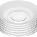 WHJY 6 pcs Clear Glass Plates, 5 inch Glass Plate Set, Small Dessert Plates Tea Plates Bulk