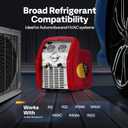 VIVOHOME 110-120V AC 60Hz 3/4HP Single Cylinder Portable Refrigerant Recovery Machine, Red