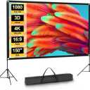 VISULAPEX JYSZJ-01 Portable Projector Screen with Double Stand