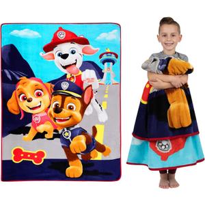 Franco Kids Bedding Super Soft Plush Micro Raschel Blanket, 62 in x 90 in, Paw Patrol