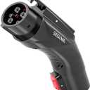 EV Charging Adapter for Tesla to J1772, Up to 60Amp with Safety Lock, IP65, Portable J1772 Tesla Adapter, Compatible with Tesla Mobile Charger Wall Connector Destination Chargers for All J1772 EVs (Black)