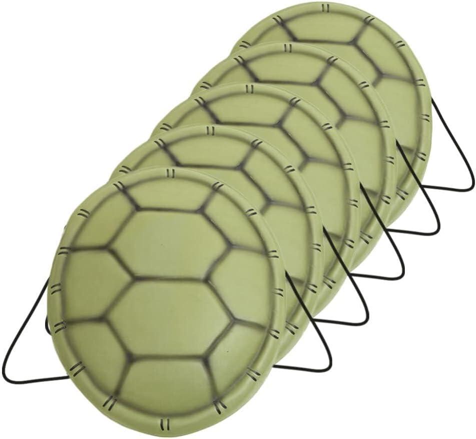 5Pcs Halloween Turtle Costume EVA Turtle Shell Kids Turtle Shell Novelty Halloween Cosplay Costume Turtle Shell Backpack for Adultss Kids Halloween Dress Up Party Costume (5Pcs)
