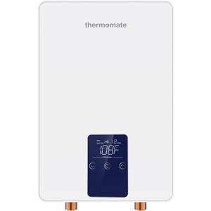 ThermoMate Tankless Water Heater Electric for Single Faucet, 4500W 120V Small Point of Use on Demand Hot Water Heater CSA Approved with Temperature Display, Self-modulating, No Plug Must HardWird