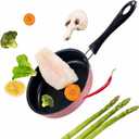 4.7 Inch Mini Non-Stick Skillet - 5-Layer Coating, Dishwasher Safe, Induction & Gas Compatible - Perfect for Camping, RV, Omelets, Pancakes & Healthy Cooking (Pink)