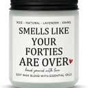 50th Birthday Gifts for Her Him, 1975 50th Birthday Decorations for Women Men, Friends, Sister, Wife, Mom, Dad, Cool 50 Year Old Gifts for Women, Funny Fifty Birthday Candles