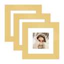 YESKAY 16x20 Picture Frame Gold Set of 3, Display Pictures 11x14 with Mat or 16 x 20 Without Mat, Poster Frames 16x20 for Wall Hanging Horizontal and Vertical