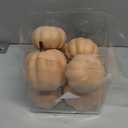 Fake Pumpkins, 8 Pcs Orange Artificial Pumpkins, Plastic Pumpkins for Thanksgiving Party Table Centerpiece Autumn Home Decoration-C