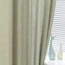 MYSKY HOME Sage Green Living Room Curtains 95 Inches Long Semi Sheer Drapes Light Filtering for Sliding Glass Door Window Treatments Soft Linen Look Country Farmhouse Style, 50" x 95", 2 Pieces