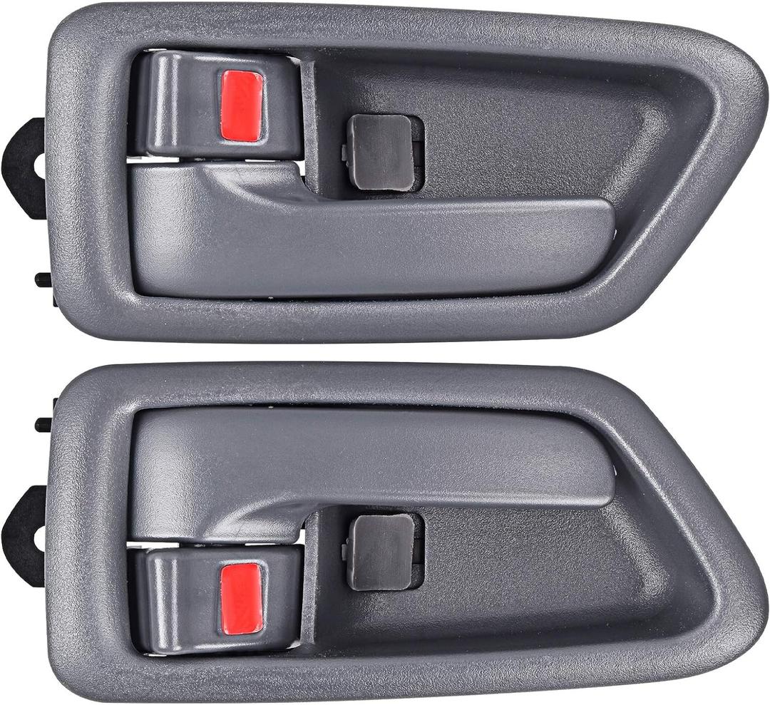 FAERSI 2Pcs Inside Interior Door Handle Front Rear Driver & Passenger Side Replacement for 1997 1998 1999 2000 2001 Toyota Camry, Gray.OE:69206-AA010-E0, 69205-AA010-E0