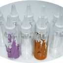 Small Squeeze Bottles 2oz, 8Pcs Mixed Liquids Squeeze Bottles Small Squirt Bottle Plastic for Paint Liners Art and Crafts with Screw-on Cap Travel Mini