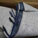8x10 Area Rugs for Living Room, Blue White Boho Large Washable Rug