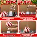 Ceramic Candy Diffuser Christmas Essential Oil Diffuser Gifts 120ml Holiday Present for Essential Oil Small Aromatherapy Humidifier Warmer for Home Office Decorations