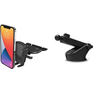 iOttie Easy One Touch 5 CD Slot Mount with extra Dashboard Mounting Base - Universal Car Mount Phone Holder for iPhone, Google, Samsung, Moto, Huawei, Nokia, LG, and all other Smartphones