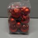 41PCS Christmas Ball Ornaments for Christmas Tree Decorations, Xmas Tree Red Shatterproof Ball Ornaments with Hanging Loop for Holiday and Party Decoration