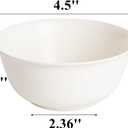 Tebery 150 Pack 8.5 Oz Disposable Plastic Bowls, Small Sturdy Hard Soup Dessert Bowls for Party, Ice Cream Salad Serving Dish for Snacks, Candy, Milk, Cereals, Ideal for Catering, Picnic, Daily Meal