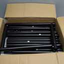 LZNIOZ Heavy Duty Clothes Rack Load 600 LBS, Rolling Clothing Rack for Hanging Clothes with Lockable Wheels, Double Rod Garment Rack for Bedroom, Laundry, Living Room, Black