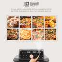 Livwell 6 Quart Glass Container Air Fryer with Pull-Out Drawer & Lid - Kitchen Gift - PFOA & PFAS-Free, 12 Presets, Dishwasher-Safe, Family-Sized One Dish Meal for Baking, Roasting & Crispy Frying