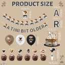 Martini Party Decoration Gold Brown Glitter A Tini Bit Older Banner Cake Topper Balloons, Martini Party Theme Banners Latex Balloons Cupcake Toppers for Children and Adults Birthday Party Decorations