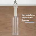 Updated Soap Dispenser Bottle for Kitchen Sink Replacement 500 ML/17 oz Under Sink Soap Dispenser Bottle with Straw Suitable for Dishwashing Liquid Hand Lotion
