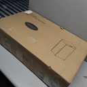 Nestl Outdoor Trash Can with Lid 30 Gallon Wicker Garbage Can for Patio, Brown