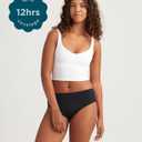 Saalt Teen Brief Period Underwear - Leakproof Menstrual Underwear for Teen Girls - Full-Coverage Comfort, Small