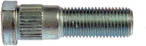 Dorman 610-502 M14-1.50 Serrated Wheel Stud with Clip Head - 16.02mm Knurl, 50mm Length Compatible with Select Chrysler/Dodge Models, 7 Pack (Made in USA)