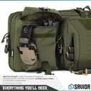 Savior Equipment Urban Warfare Tactical Double Long Gun Bag Case Backpack w/Pistol Handgun