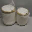 2Pack Automatic Bathroom Trash Can, Touchless Motion Sensor Garbage Can with Lid, Smart Dog Proof Trash Bin, Plastic Wastebasket for Bedroom, Office, Living Room, 2.8 Gallon+3.7 Gallon (Cream White)