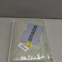 SimpleHome 100% Blackout Light Sage Green Linen Curtains 84 Inch Long 2 Panel Set, Faux Linen Textured for Living Room with White Liner Grommet Curtains for Bedroom