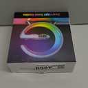 BKDRL Bluetooth Speaker Wireless Charger with Portable Small Mini Speaker,Wireless Atmosphere Lamp,Multifunctional RGB Night Light Alarm Clock & Charging Station,App Control (Black) (ZORAST-803)