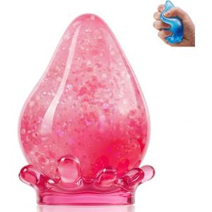 Water Drop Squeeze Squishies, Dream Squishy Drop Squishy Stress Ball, Soft Fidget Stress Ball, 2026 New Slow Rise Relief Fidget Sensory for Anxiety Stress Easter Party Favors (Pink)