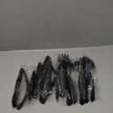 18 Pcs Black Plastic Serving Utensils Set - 6 Black Plastic Serving Spoons, 6 Black Tongs And 6 Forks - Heavy Duty Black Disposable Serving Utensils Set For Parties