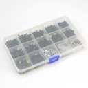 510pcs Universal RC Screw Kit Screws Assortment Set, Repair Tool M3 M4 Hex Screws RC Repair Tool Kit Hardware for 1:8 1:10 1:12 1:16 Scale RC Cars Trucks Crawler