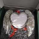 Memorial Christmas Photo Ornaments 2025 Angel Wings Sympathy Gifts for Loss of Loved One - Personalized Cardinal Picture Frame Ornament for Christmas in Heaven Tree Decor