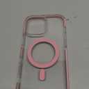 MILPROX Compatible with iPhone 16 Pro Max Case - with Screen Protector - Compatible with MagSafe - Magnetic Clear Trasparent Design - Non Yellowing Anti Slip - All PC Protective Phone Cover - Pink