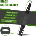 ZT1 54 Blades for Cub Cadet Troy Bilt 742P05286-X Ultima ZT1 ZT2 ZTS2 Enduro XT1 XT2 54 inch Cutting Deck Lawn Mower Replace 742P05086X 742-05086-X 742-05530-X Mower Blade (High Lift)