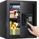 2.3 Cuft Fire proof Safes for HOME USE, Digital Security Safe Box with Programmable Keypad and Spare Keys, Safety Box for Home Office Business, Document Safe for Money Medicine Valuables