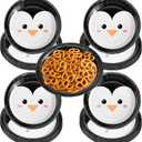 Yungyan 48 Pcs 7 Inch Winter Party Decorations Penguin Paper Plates Penguin Party Supplies Disposable Round Plates for Christmas Birthday Holiday Dinner Dessert Baby Shower