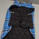 Kuoser Warm Dog Coat, Waterproof Dog Jacket for Extra Large Dogs, Adjustable Durable XL Doggie Winter Coat Reversible Cozy Puppy Cold Weather Apparel from Small to Large Breed, Blue XL