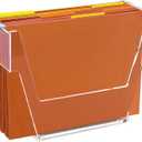 DINGHUO Hanging File Folder Frame, Legal Size Hanging File Organizer, Acrylic File Holder Filing Organizer Box Storage for Desk, Home Office, School - 1 Pack