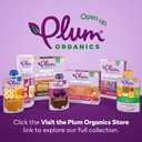 2 x Plum Organics Stage 2 Organic Baby Food - Apple, Raspberry, Spinach, and Greek Yogurt - 3.5 oz Pouch (Pack of 4) - Organic Fruit and Vegetable Baby Food Pouch (EXP 10/03/25)
