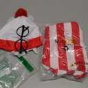 Gumyawl Adult Red and White Striped Shirt Women Funny Halloween Costumes Shirt Hat Socks and Glasses Suits (Large)