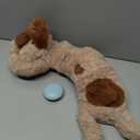 WEOK Puppy Heartbeat Toy, Dog Heartbeat Toy for Separation Anxiety Relief, Puppy Toy with Heartbeat Stuffed Animal Anxiety Calming Behavioral Aid Plush Toy for Dogs Cats Pets (Brown +)