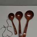 Soup Spoons - Luxury Teak Wood Ladle Set of 3  Chef-Grade, Eco-Friendly Wooden Cooking Utensils with Reinforced Neck Joint & Anti-Slip Notch Handle  Multi-Size, Gift-Ready Ladle Spoons Set